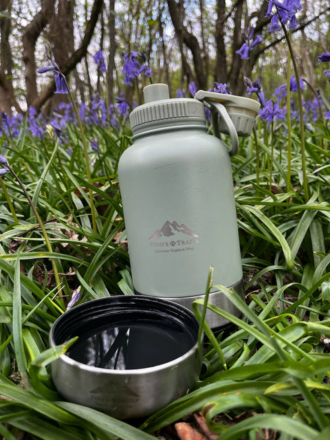 Fido's Trails 3-in-1 Water Bottle 1 Litre For Dogs & Owners