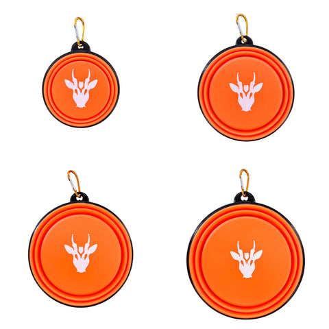Orange Collapsible Bowls - All Sizes