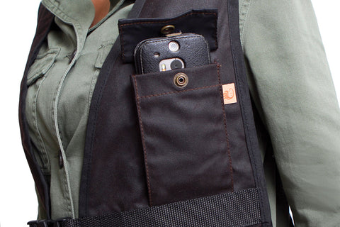 Firedog Hunter Air Vest Brown Waxed