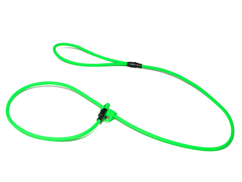 lime green Moxon slip gundog lead