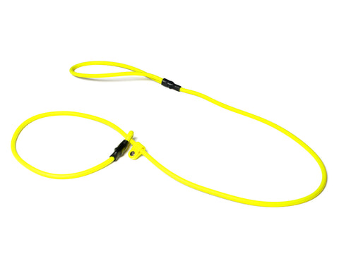 yellow Moxon slip gundog lead