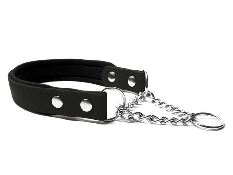 black half choke collar