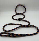 rainbow braided slip head collar lead