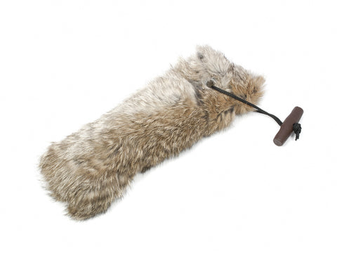 full rabbit fur dog training dummy