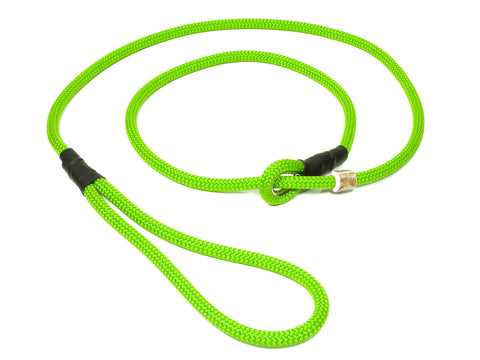 neon green 8mm German Field Trial Moxon gundog lead