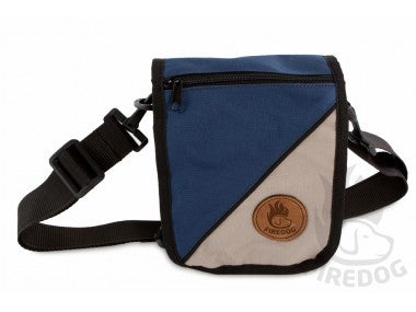 blue/white Firedog dog training bag
