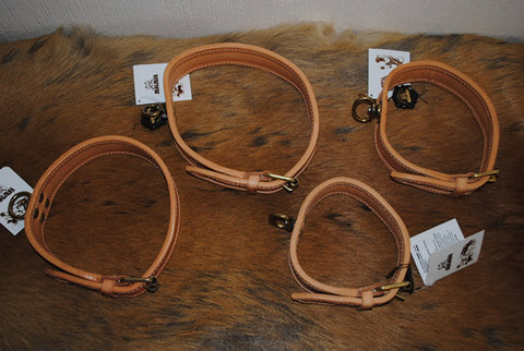 Traditional Leather Tracking Collars
