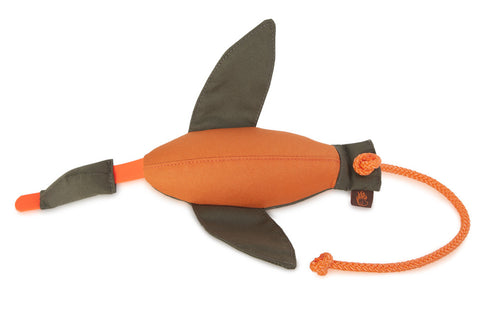 green/orange firedog duck dummy
