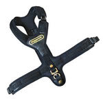 black follow tracking harness for working dogs