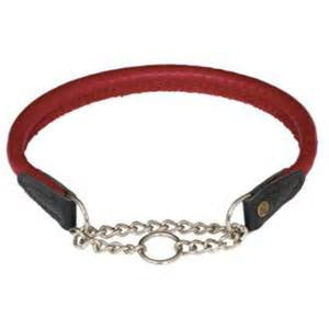 half choke moose leather collar