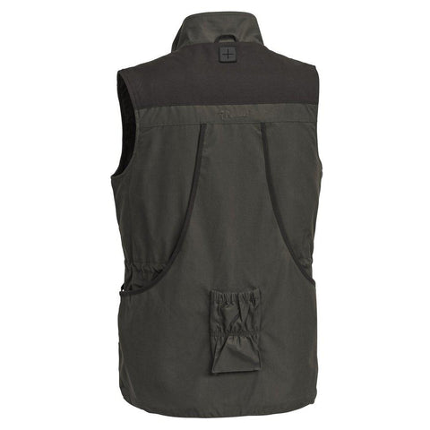 LIMITED EDITION Pinewood Men's Dog Sports Vest Dark Olive/Suede Brown Vest
