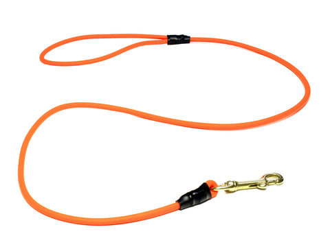 An orange dog gun leash for sale at Muntjac Trading