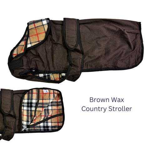 The Country Stroller Fleece Lined Dog Coat - End of Line