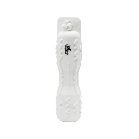 White textured dummy with a brand logo on a white background