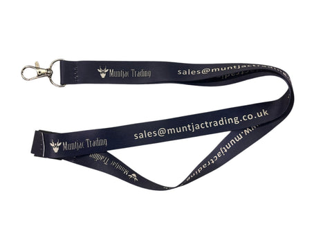 Muntjac Branded Navy Lanyard