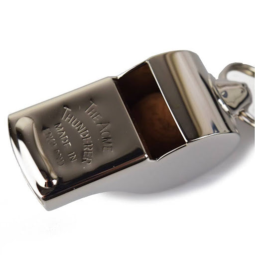 Sifflet Acme Thunderer Personnalisable Noir Mat - 114dB - Pour Arbitres, Entraîneurs Et Sauvetage