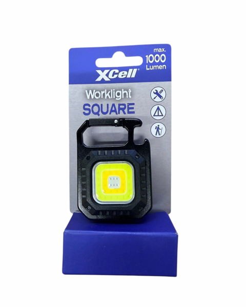 XCell worklight square in packaging on a white background