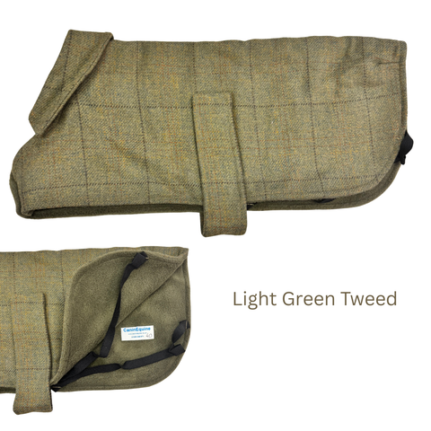 Soft Tweed Fleece Lined Collared Dog Coat - End of Line