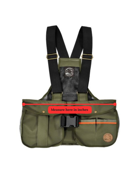 Green training vest with black straps on a white background