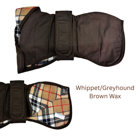 Whippet/Greyhound Country Stroller Fleece Lined Coat - End of Line