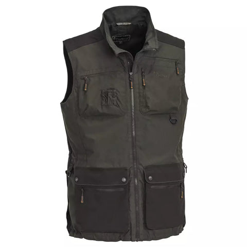 LIMITED EDITION Pinewood Men's Dog Sports Vest Dark Olive/Suede Brown Vest