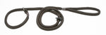Braided Gundog Slip Lead with rubber/leather stopper