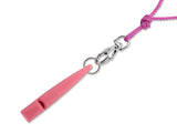 pink acme gundog whistle with lanyard