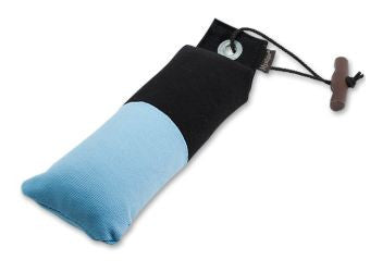 blue/black Mystique canvas dog training dummy