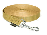 gold nylon tracking leash