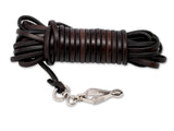 bloodhound rounded leather leash