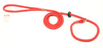 red Gundog Slip Lead with rubber/leather stopper