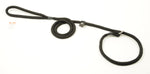 khaki Gundog Slip Lead with rubber/leather stopper