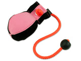 pink/black Canvas dummy ball for dog training