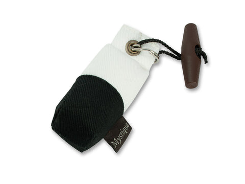 white/black keyring dog dummy