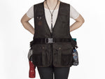 Mystique waxed dog dummy vest with items in it