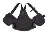black waxed Mystique light dummy vest rear