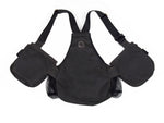 black waxed Mystique light dummy vest rear