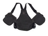 black waxed Mystique light dummy vest rear