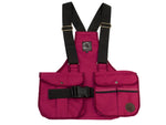 wine red canvas Trainer dummy vest