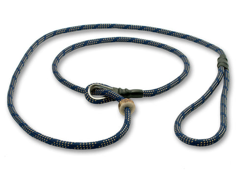 blue spotted 6mm German Field Trial Moxon gundog lead