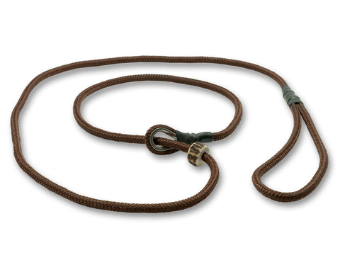 brown 6mm German Field Trial Moxon gundog lead