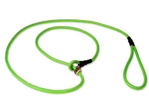 neon green 6mm German Field Trial Moxon gundog lead