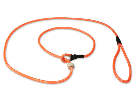 neon orange 6mm German Field Trial Moxon gundog lead