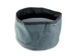 grey collapsible travel dog bowl