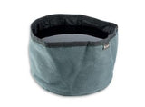 grey collapsible travel dog bowl