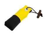 yellow/black canvas pocket dog dummy