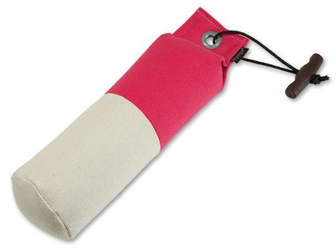 pink/white large Mystique canvas dog training dummy]
