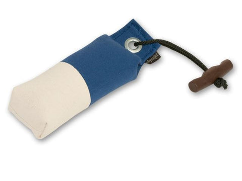navy/white canvas pocket dog dummy