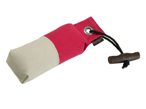 pink/cream canvas pocket dog dummy
