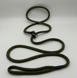 khaki braided slip head collar lead